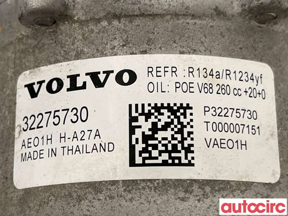 Aircondition kompressor til Volvo XC40 2018-2024  (VOLVO|36011733||32275730)