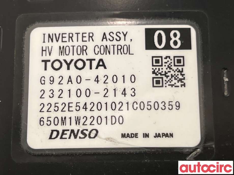 Inverter hybrid til Toyota RAV4 2019-->> (Type V)  (TOYOTA|G92A042110|232100-2143|G92A0-42010)