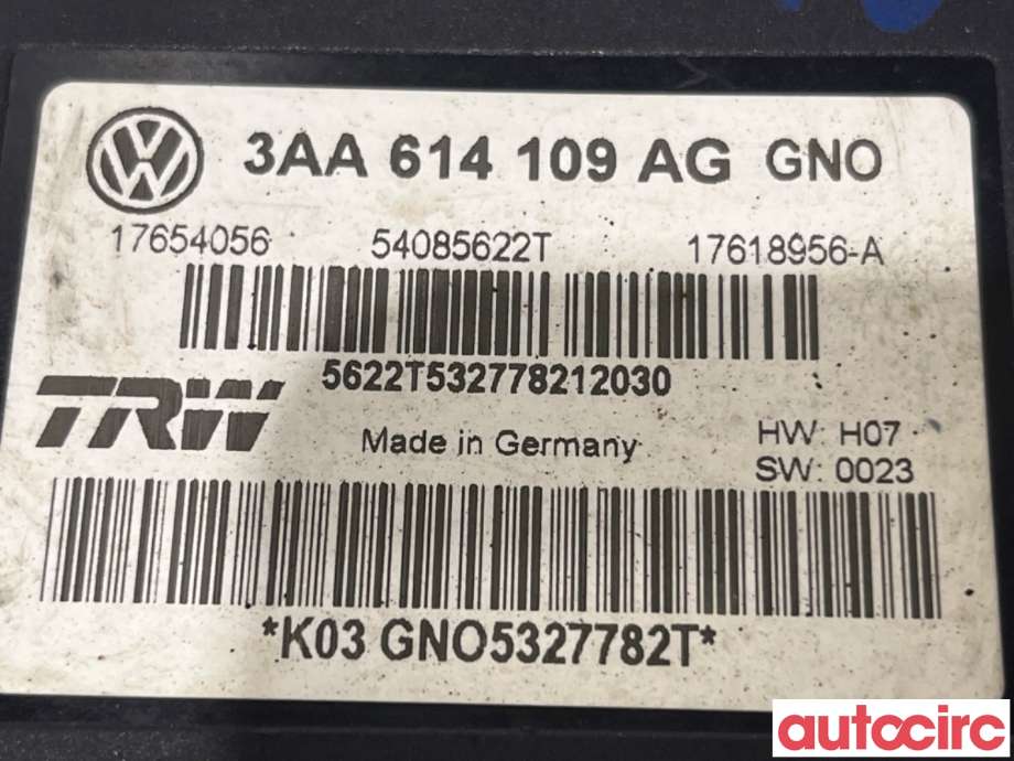ABS sentral til VW Passat 2011-2015 (B7) (B7) (VOLKSWAGEN|3AA614109BM|54085622T|3AA614109AG)