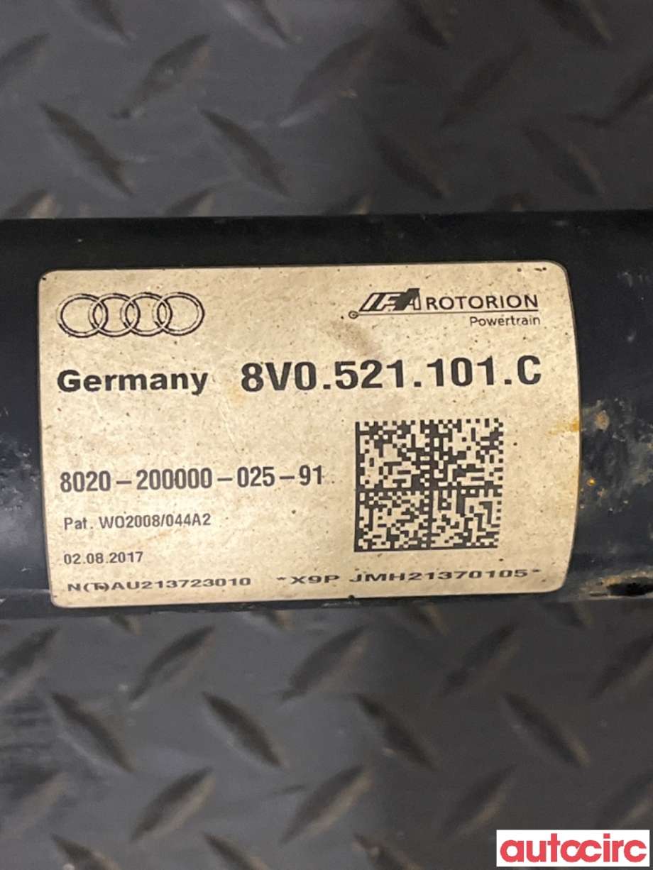 Mellomaksel til Audi A3 2016-2020 (Type III, Fase 2)  (AUDI|8V0521101C|)