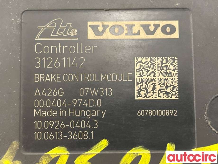 ABS sentral til Volvo XC70 2008-2013 (Type II, Fase 1)  (VOLVO|31261143|100212-01514|31261142)