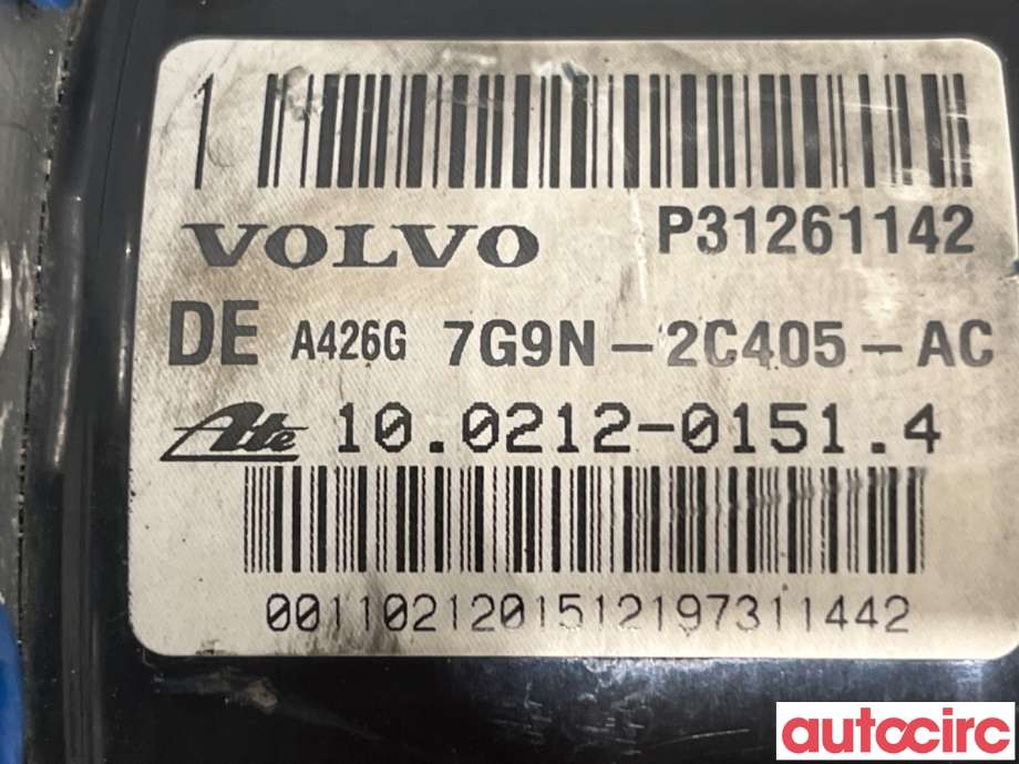 ABS sentral til Volvo XC70 2008-2013 (Type II, Fase 1)  (VOLVO|31261143|100212-01514|31261142)