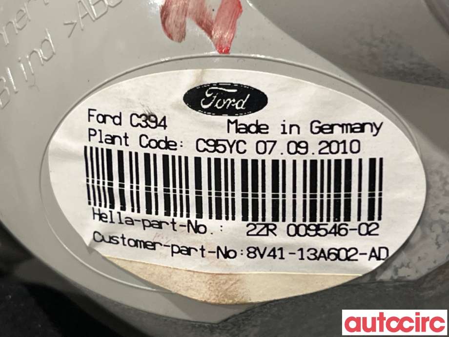 Baklykt høyre indre til Ford Kuga 2008-2012 (Type I)  (FORD|1545446|2ZR009546-02|8V41-13A602-AD)