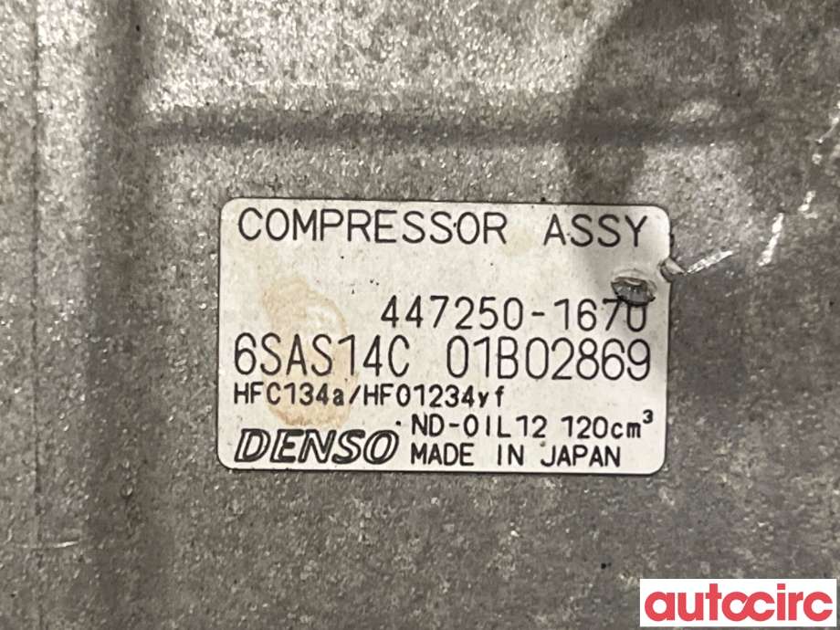 Aircondition kompressor til Mercedes B-Klasse 2011-2018 (W246) (W246) (MERCEDES|A0008303502|447250-1670)