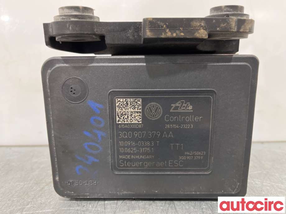 ABS sentral til VW Golf VII 2012-2017 (Fase 1)  (VOLKSWAGEN|3Q0614517AF|100916-03383|3Q0614517AA)