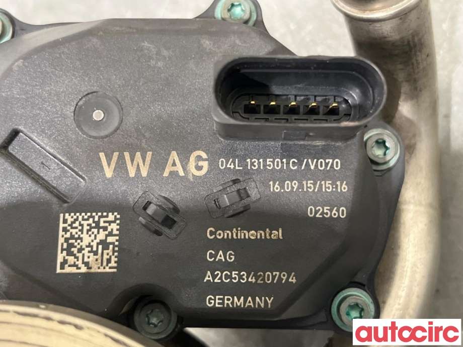 EGR-ventil til VW Golf VII 2012-2017 (Fase 1)  (VOLKSWAGEN|04L131512AM|A2C53420794|04L131512BQ)