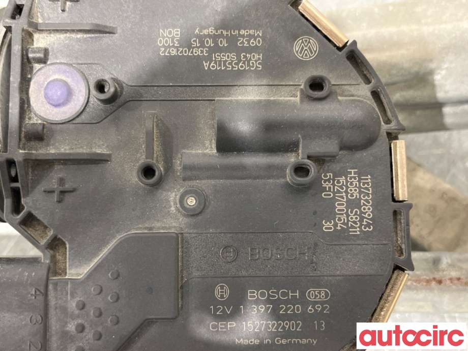Viskermotor frontrute til VW Golf VII 2012-2017 (Fase 1)  (VOLKSWAGEN|5G1955023C|1397220692|5G1955023D)
