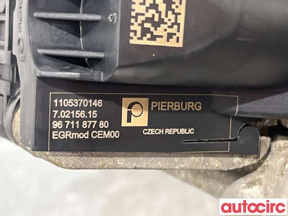 EGR-ventil til Ford Focus 2011-2014 (Type III, Fase 1)  (FORD|2473602|70215615|9671187780)