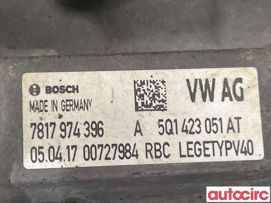 Tannstang elektrisk til Škoda Octavia 2017-2020 (Type III, Fase 2)  (SKODA|5Q1423055FX|7817974396|5Q1423055M)