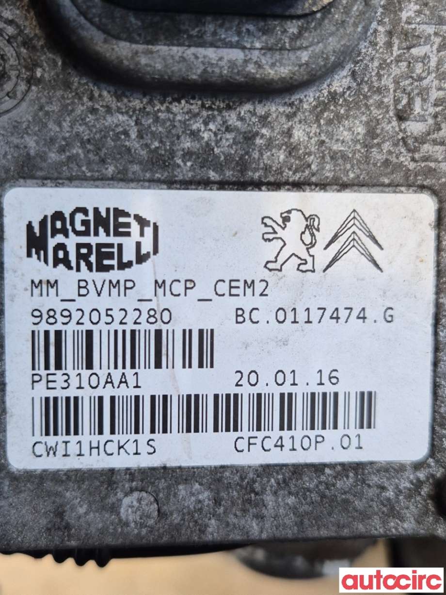 Girkasse manuell 6-trinn til Peugeot Partner 2015-2019 (Type II, Fase 2) (PEUGEOT|1612241980|)