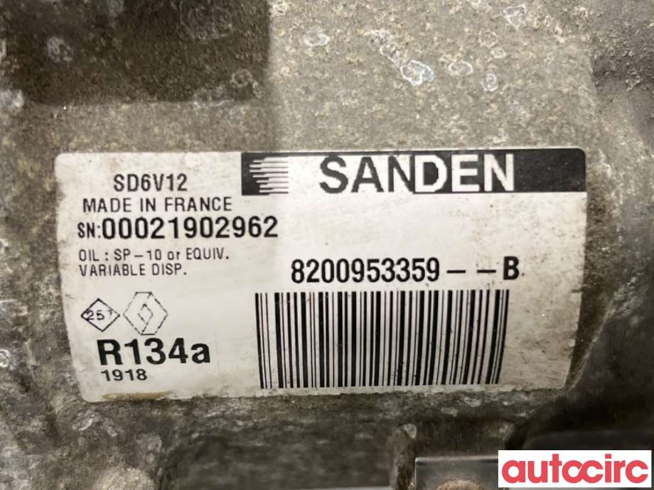 Aircondition kompressor til Renault Kangoo 2008-2021 (Type II)  (RENAULT|7711497298|SD6V121918|8200953359)