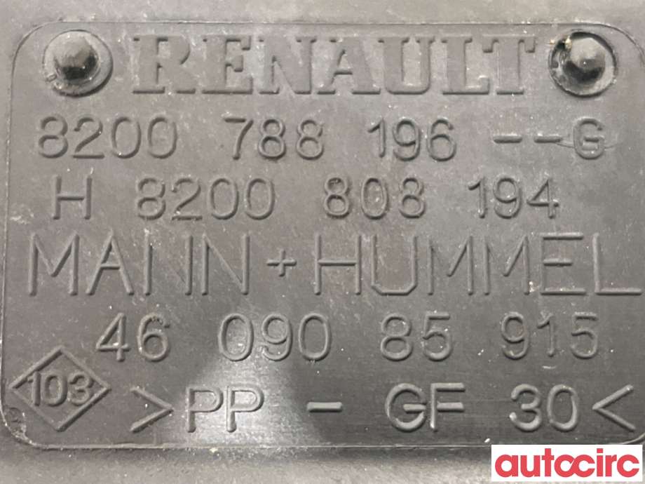 Luftfilterboks til Renault Kangoo 2008-2021 (Type II) (RENAULT|8200788196|)