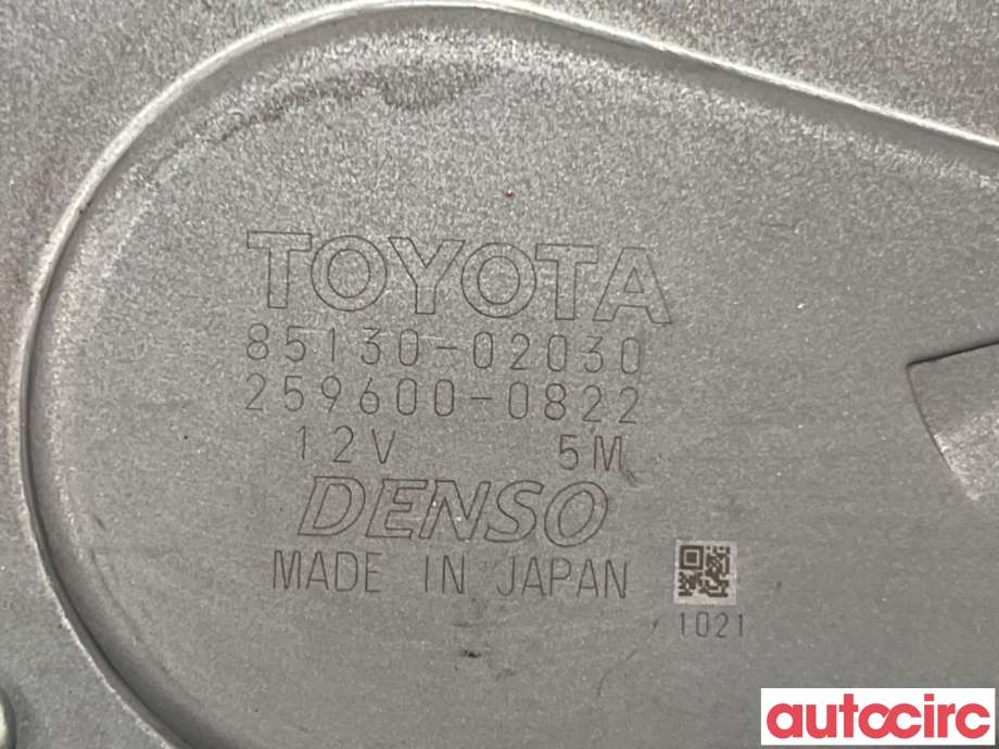 Viskermotor bakrute til Toyota Auris 2010-2012 (Type I, Fase 2)  (TOYOTA|8513002030|259600-0822|85130-02030)