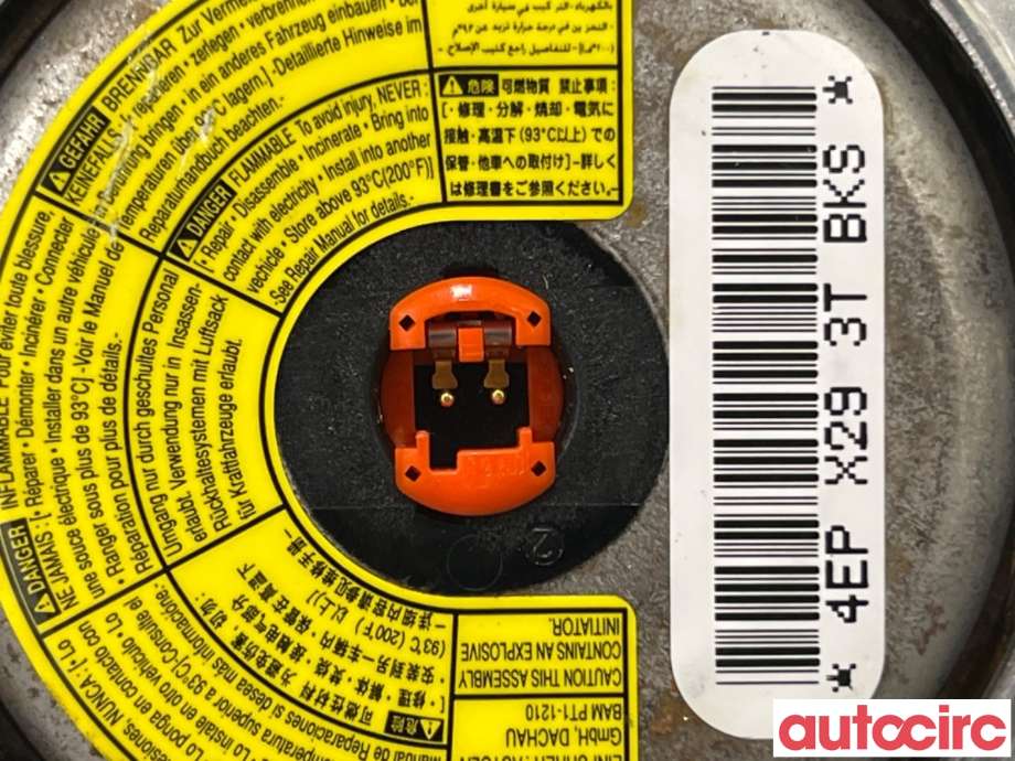 Airbag rattpute til Toyota Auris 2010-2012 (Type I, Fase 2)  (TOYOTA|4513002501B0||45130-02501)