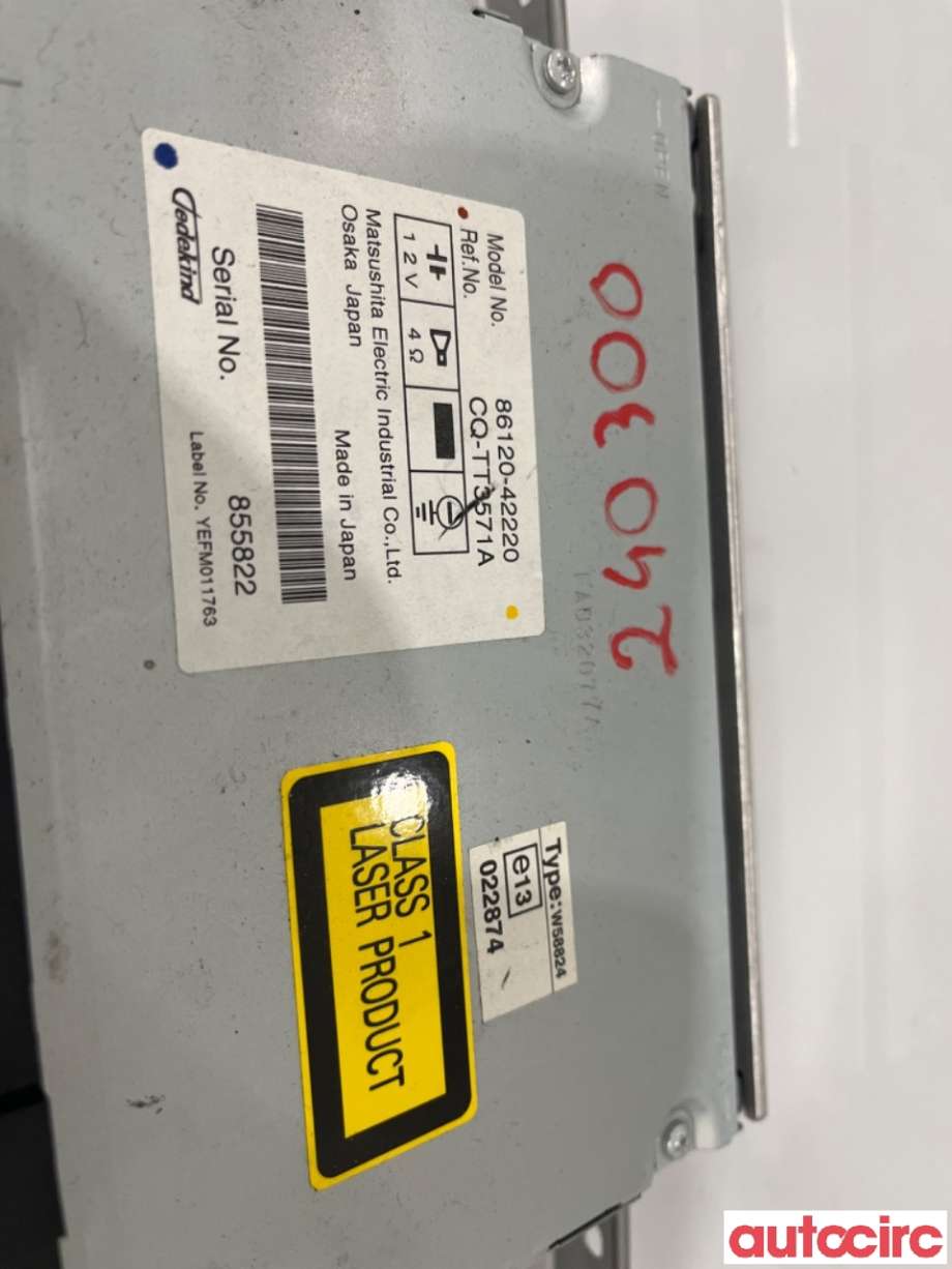 Bilstereo til Toyota RAV4 2006-2009 (Type III, Fase 1)  (TOYOTA|8612042220|CQ-TT3571A|86120-42220)