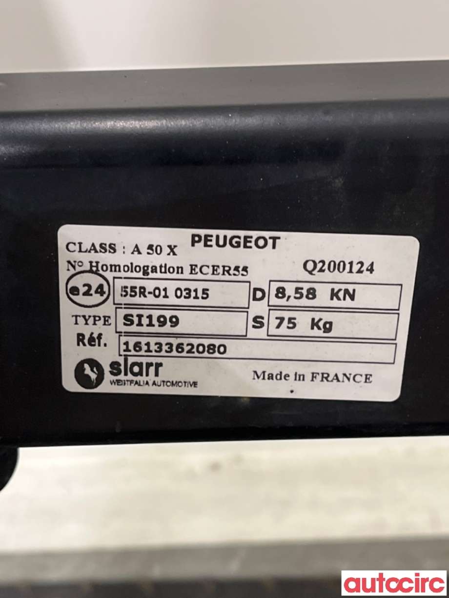 Hengerfeste til Peugeot 308 2013-2021 (Type II)  (PEUGEOT|NO NR|1613362080|)