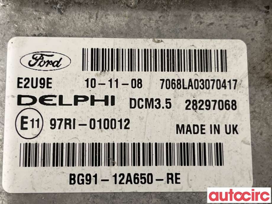 Styreenhet motor til Ford Mondeo 2011-2014 (Type IV, Fase 2)  (FORD|1802711|28297068|BG91-12A650-RE)