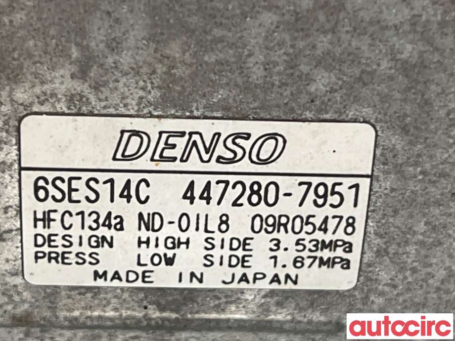 Aircondition kompressor til Toyota RAV4 2013-2015 (Type IV, Fase 1)  (TOYOTA|8831042370|447280-7951|)