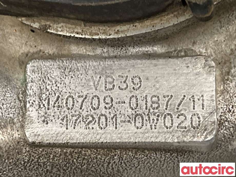 Turbo til Toyota RAV4 2013-2015 (Type IV, Fase 1)  (TOYOTA|172010W020|140709-0197|17201-0W020)