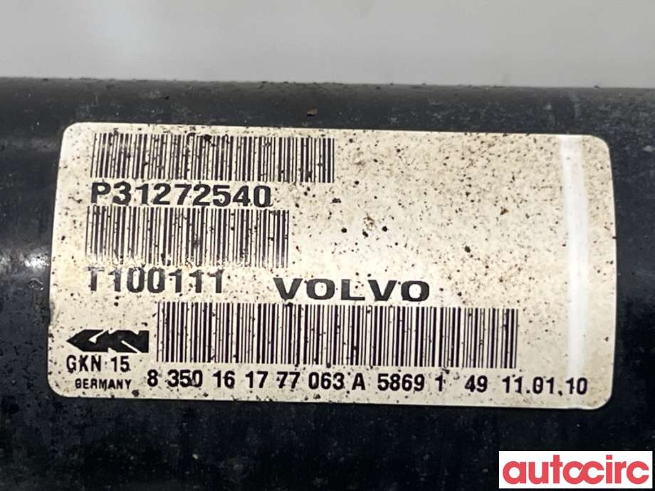 Drivaksel høyre foran til Volvo XC70 2008-2013 (Type II, Fase 1)  (VOLVO|36011304||31272540)