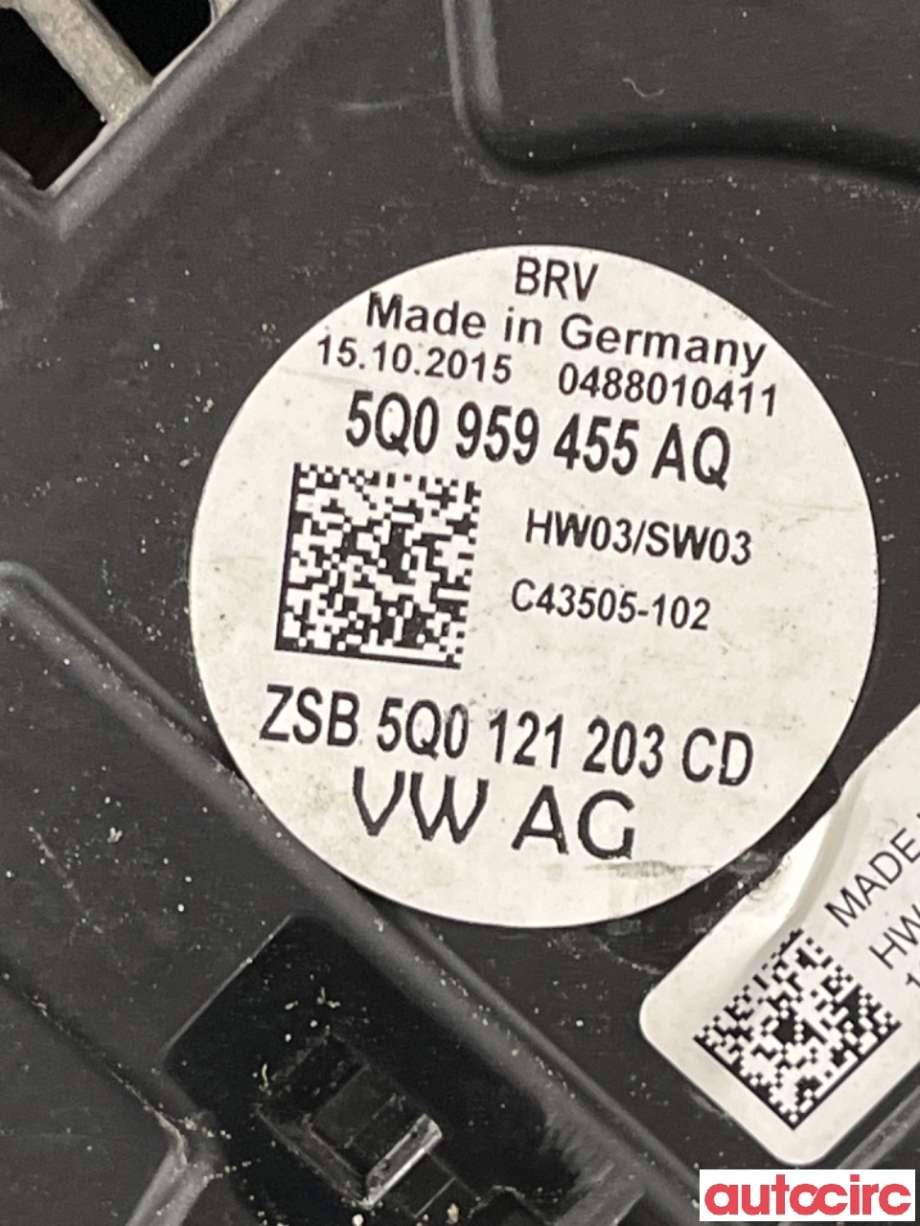 Kjølevifte til VW Golf VII 2012-2017 (Fase 1)  (VOLKSWAGEN|5WA121203G||5Q0121203CD)