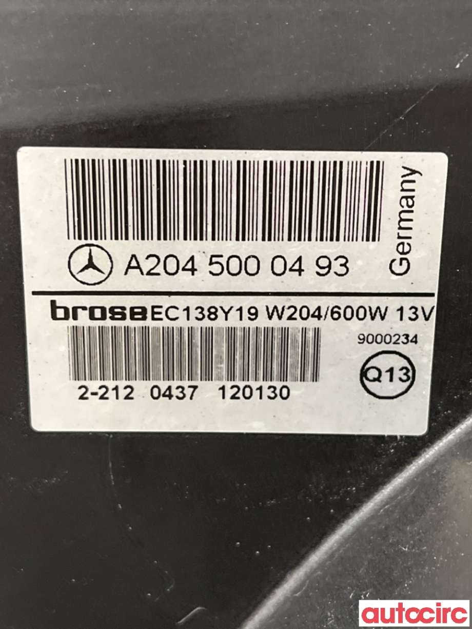Kjølevifte til Mercedes C-Klasse 2011-2014 (Fase 2) (W204) (W204) (MERCEDES|A2049061403||A2045000493)