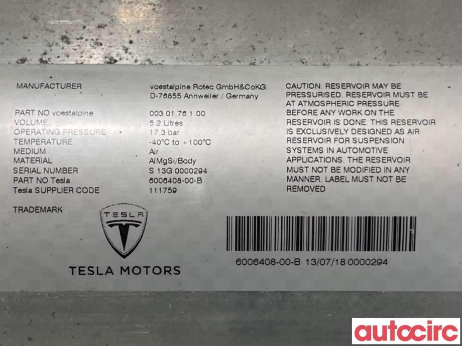 Diverse deler til Tesla Model S 2013-2016 (Fase 1)  (TESLA|6006408-00-B|)