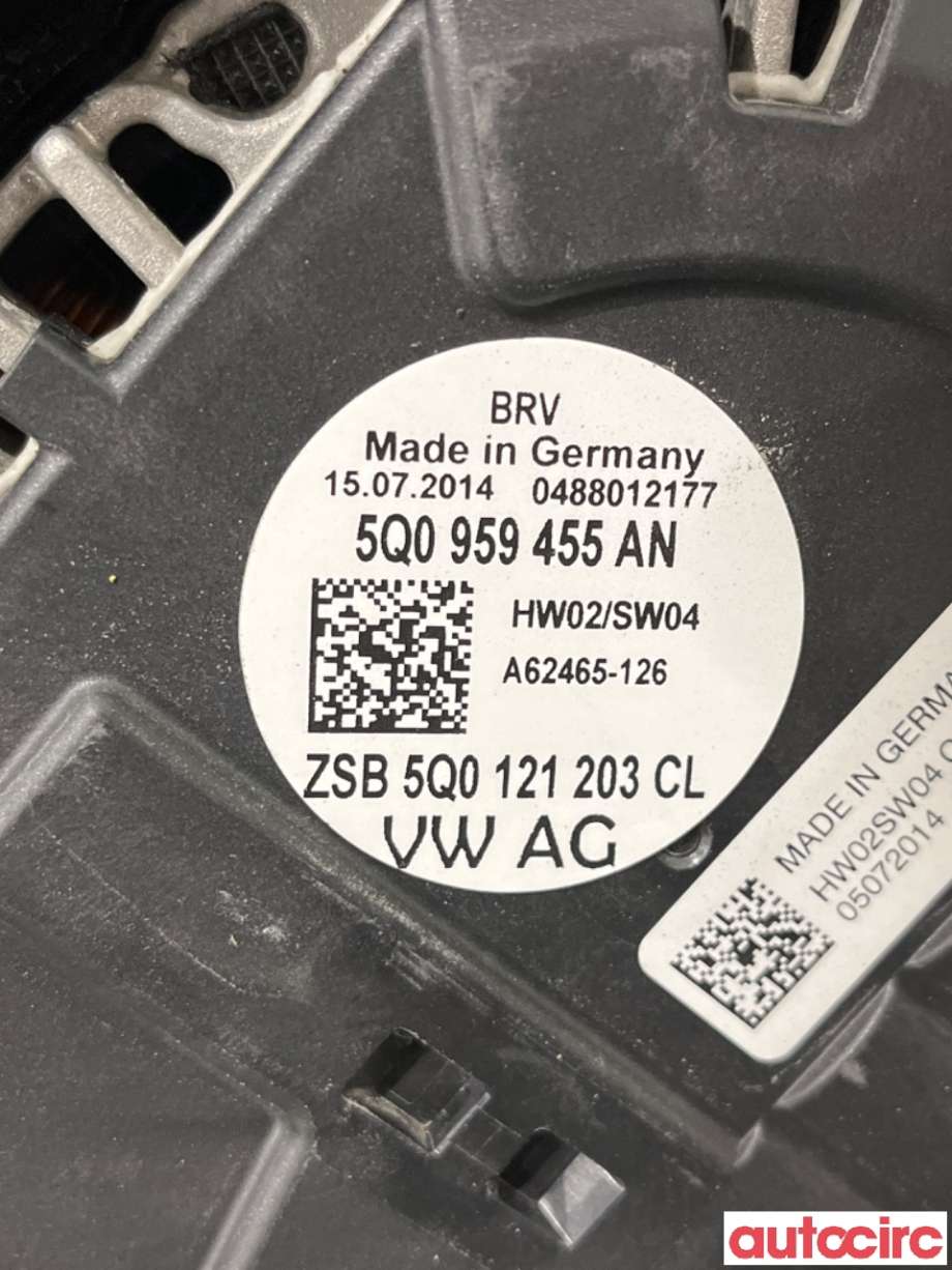 Kjølevifte til Škoda Octavia 2013-2016 (Type III, Fase 1)  (SKODA|5Q0121203DE||5Q0121203CB)