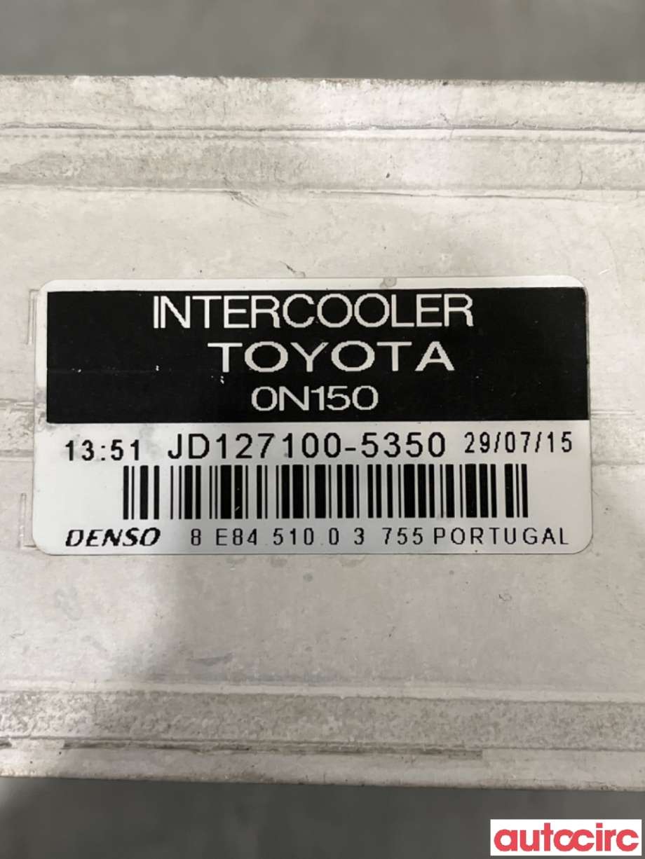 Intercooler til Toyota Auris 2010-2012 (Type I, Fase 2)  (TOYOTA|179000N040|)