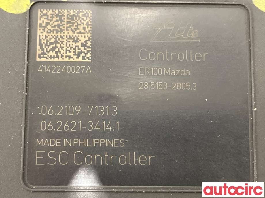 ABS sentral til Mazda 3 2013-2016 (Type III, Fase 1)  (MAZDA|BHY3-43-7A0D|285153-28053|BHR1437A0A)