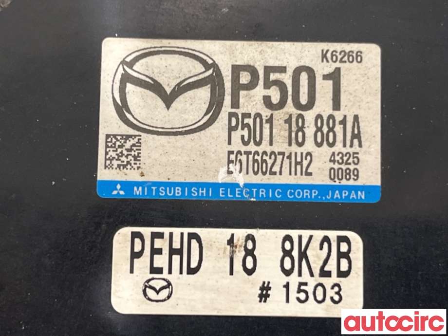 Styreenhet motor til Mazda 3 2013-2016 (Type III, Fase 1)  (MAZDA|P501-18-881A|E6T66271H2|P50118881A)