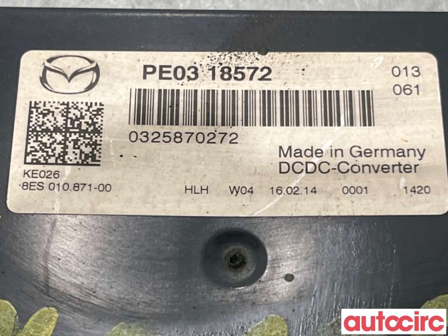 Styreenhet diverse til Mazda 3 2013-2016 (Type III, Fase 1)  (MAZDA|P5E1-18-572|8ES010871-00|PE03-18572)