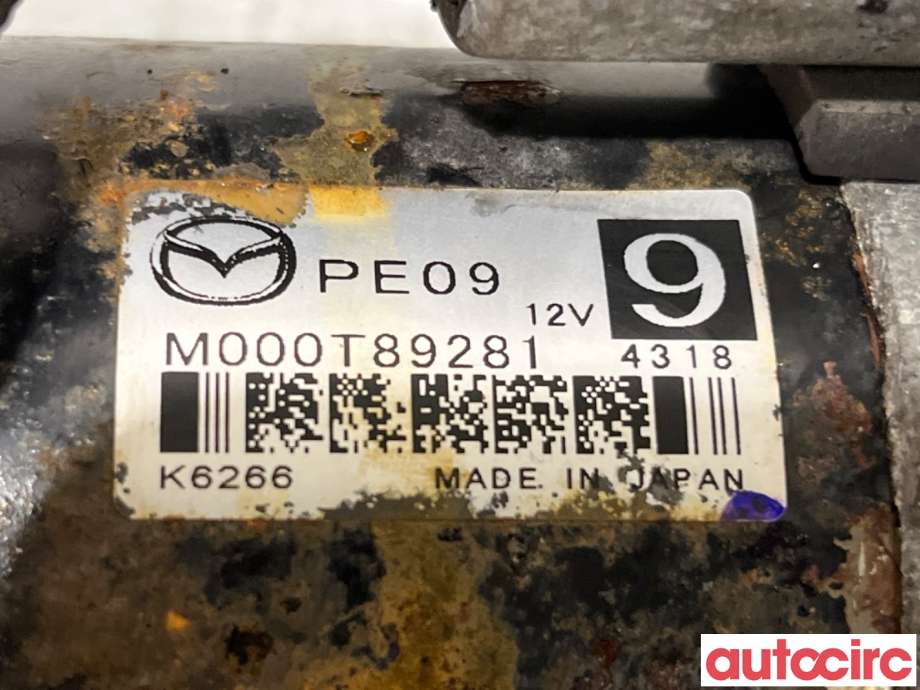 Starter til Mazda 3 2013-2016 (Type III, Fase 1)  (MAZDA|PE09-18-400|M000T89281|PE09)