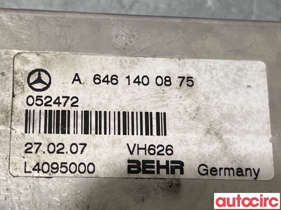 EGR-kjøler til Mercedes C-Klasse 2004-2007 (Fase 2) (W203) (W203) (MERCEDES|A6461400875|L4095000)