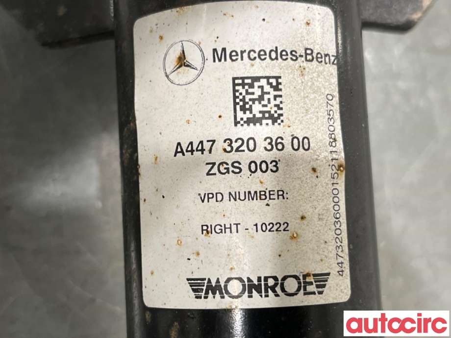 Fjærbein høyre foran til Mercedes Vito 2014-->> (W447) (W447) (MERCEDES|A4473200500||A4473203600)