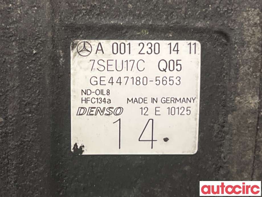 Aircondition kompressor til Mercedes E-Klasse 2002-2006 (Fase 1) (W211) (W211) (MERCEDES|A0012301411|447180-5653|A0022306611)