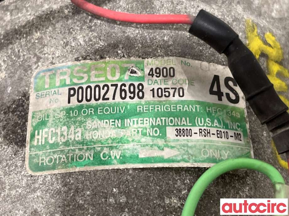 Aircondition kompressor til Honda Civic 2006-2011 (Type VIII)  (HONDA|38810-RSH-E01|TRSE074900|38800-RSH-E010-M2)
