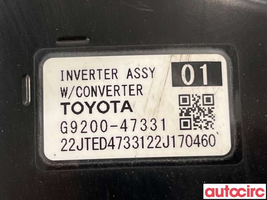 Inverter hybrid til Toyota Corolla 2019-->>  (TOYOTA|G920049136||G9200-47331)