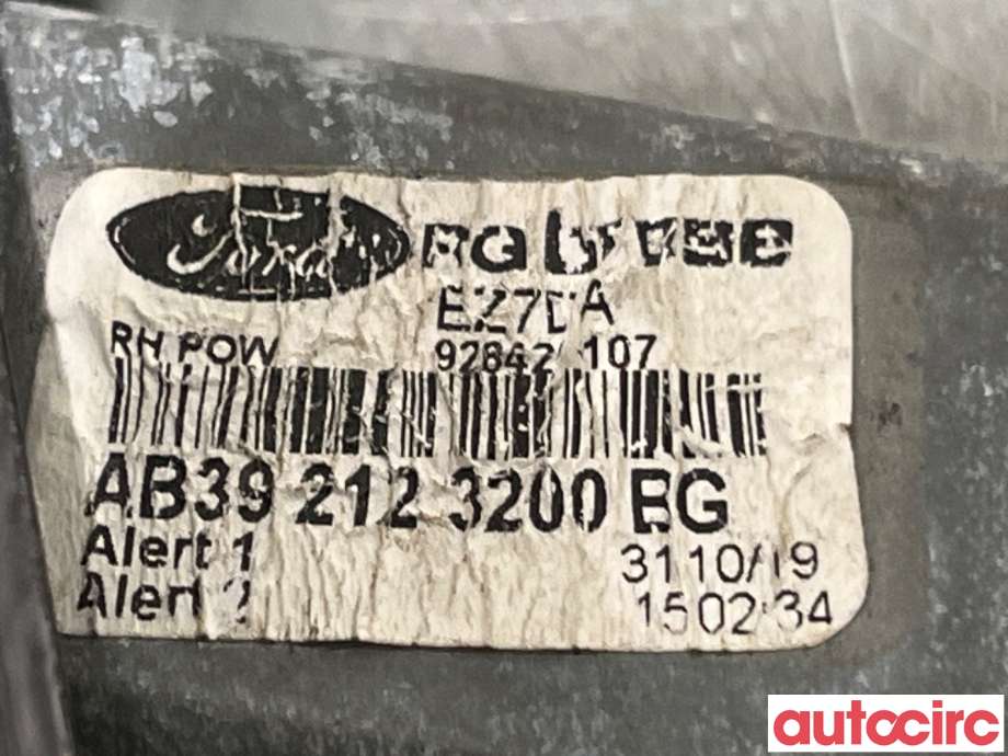Ruteheis høyre foran til Ford Ranger / Ranger Raptor 2015-2022  (FORD|2182386||AB392123200BG)