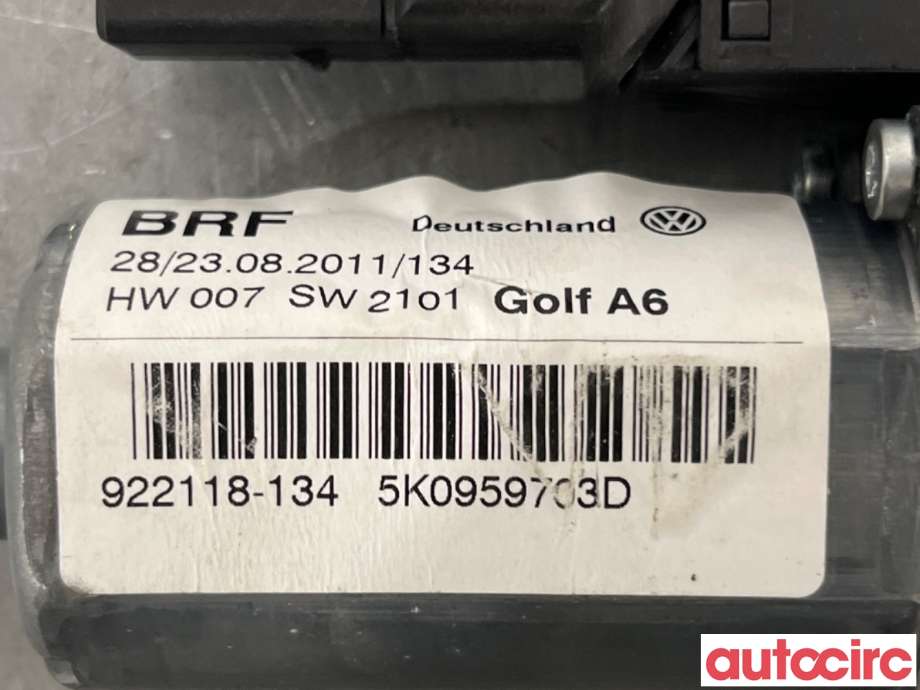 Ruteheis venstre bak til VW Golf VI 2008-2012  (VOLKSWAGEN|5K0959703D|922118-134|5K0959703C)