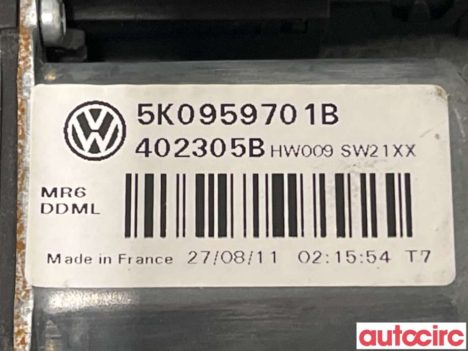Ruteheis venstre foran til VW Golf VI 2008-2012  (VOLKSWAGEN|5K0959701J|402305B|5K0959701B)