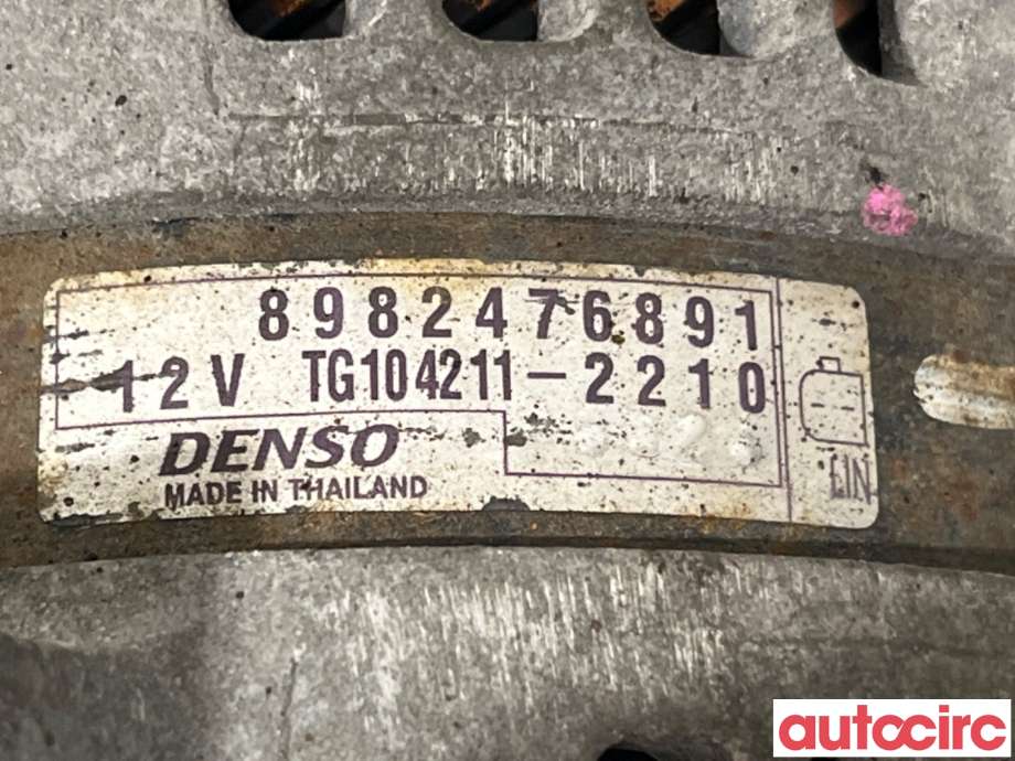 Dynamo til Isuzu D-Max 2017-2020 (Type II, Fase 2) (ISUZU|8-98247-689-1|TG104211-2210|8982476891)