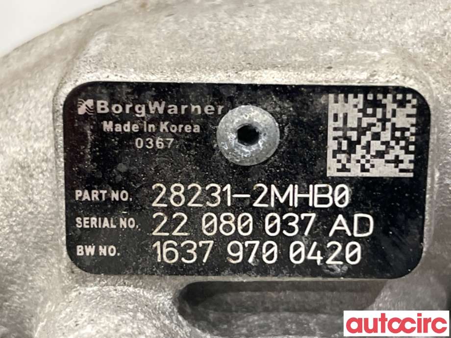 Turbo til Kia Sorento 2016-->> Type III  (KIA|282312MHB0|16379700420|28231-2MHB0)