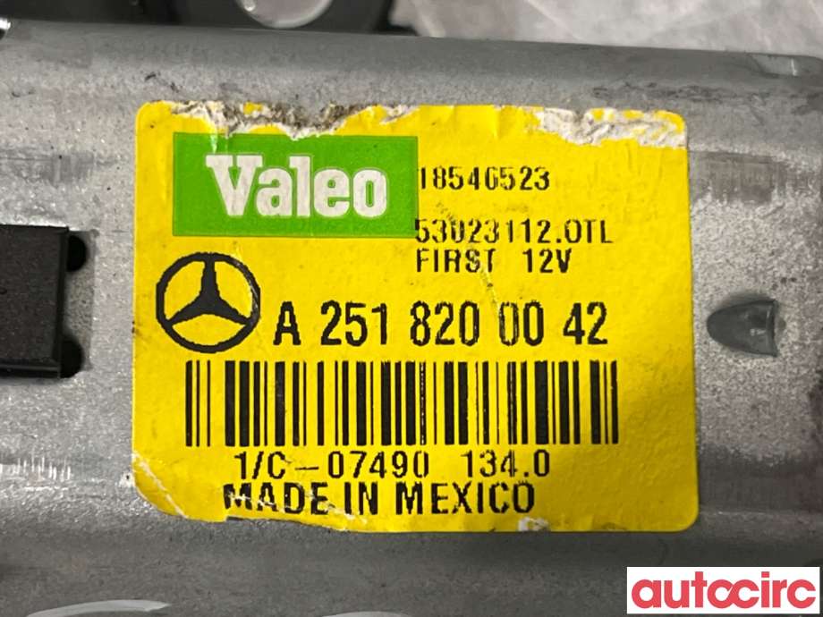 Viskermotor bakrute til Mercedes GL 2006-2012 (X164) (X164) (MERCEDES|A2518200042|53023112)