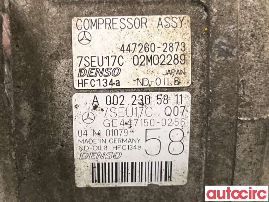 Aircondition kompressor til Mercedes GL 2006-2012 (X164) (X164) (MERCEDES|A0022305811|447150-0256)