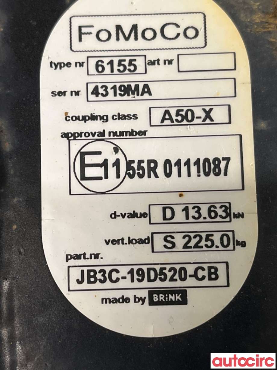 Hengerfeste til Ford Ranger / Ranger Raptor 2015-2022  (FORD|2310034|JB3C-19D520-CB|2324113)