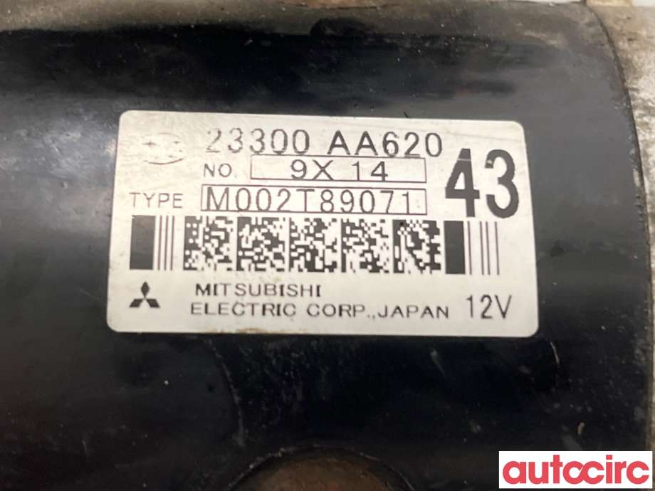 Starter diesel til Subaru Impreza 2008-2012 (Type III)  (SUBARU|23300AA620|M002T89071)