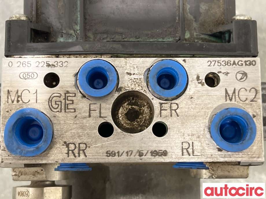ABS sentral til Subaru Outback 2003-2007 (Type III, Fase 1)  (SUBARU|27596AG130|0265225332|27536AG130)