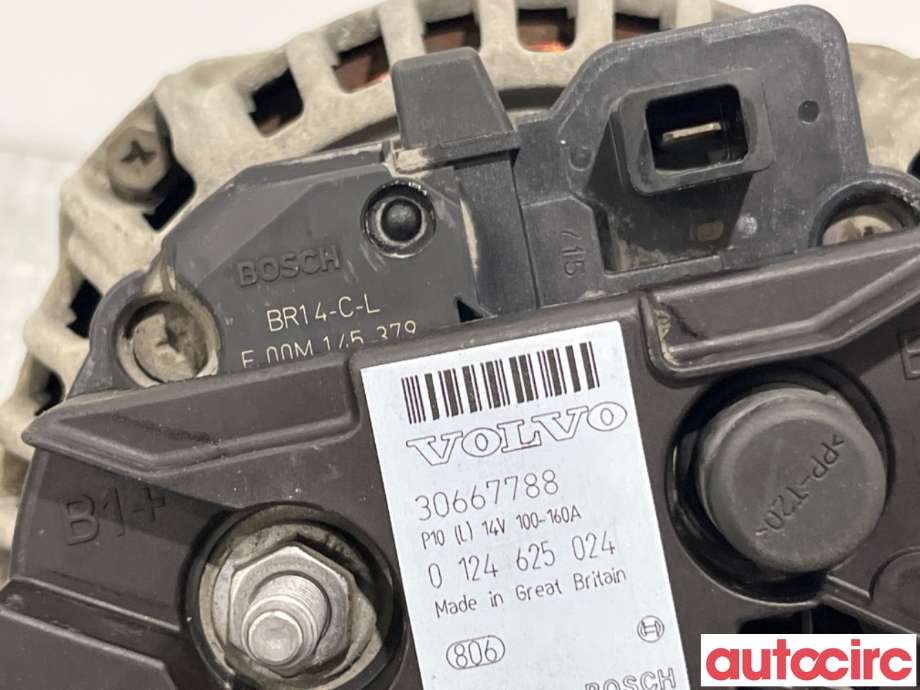 Dynamo til Volvo XC90 2007-2014 (Type I, Fase 2)  (VOLVO|36050266|0124625024|30667788)