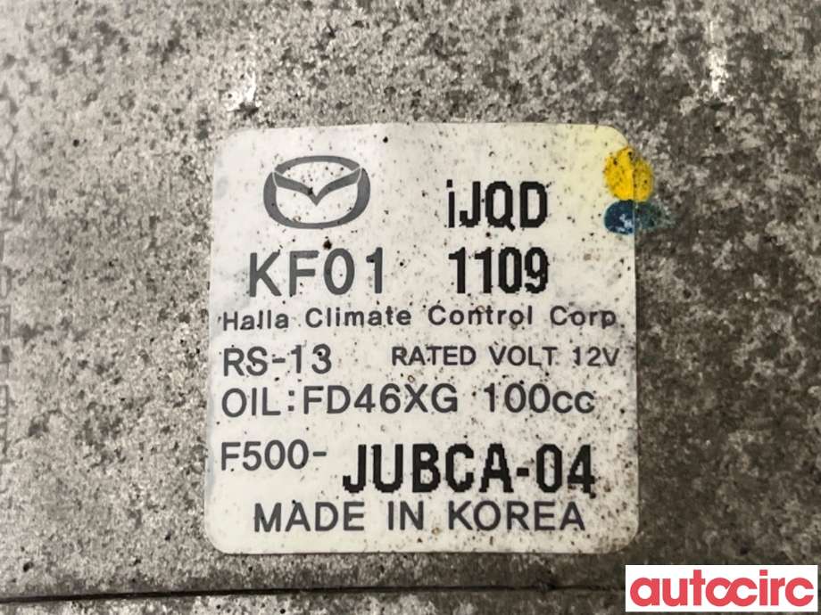 Aircondition kompressor til Mazda CX-5 2012-2017 (Type I)  (MAZDA|KF01-61-450A|F500-JUBCA-04|KF01)